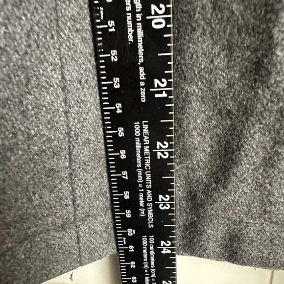 J Crew Jacket Womens Medium Gray Wool‎ Lined Coat YKK Zip Vintage Pockets - Picture 9 of 9